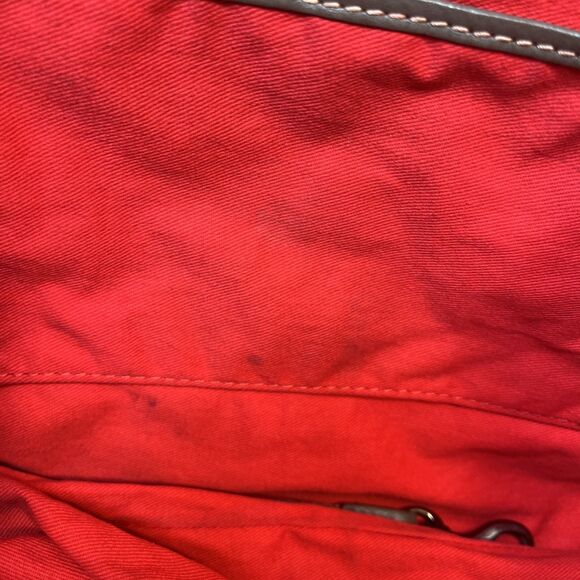 Dooney & Bourke Maxine Tote Denison Leather Smoke Gray Shoulder Bag Crocodile - Picture 14 of 15